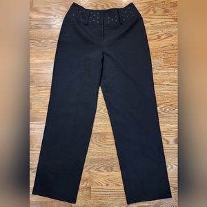Larry Levine Black Sport Dress Pants Women's Size 8